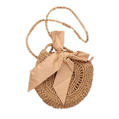 

Bohemian Paper rope Straw Bags for Women Big Circle Beach Handbags Summer Vintage Rattan Bag Handmade Kintted Travel Bags
