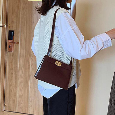 

Fashion Women Mini Shoulder Bag Elegant Solid Holiday Beach Purse for Wallet Keys Cell Phone Casual Small Bag