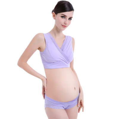 

Toponeto Women Feeding Nursing Pregnant Maternity Lace Bra Underwear Panties Set