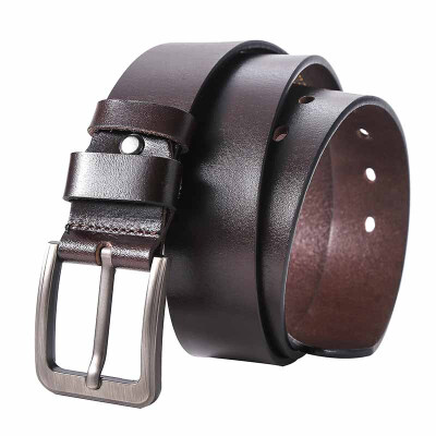 

The first layer of leather belt retro mens pin buckle leather belt casual jeans belt clearance processing