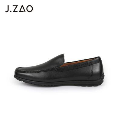 

Beijing Tokyo made business casual shoes mens Lok Fu shoes mens one foot simple smooth soft first layer cowhide black 44