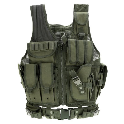 

Lixada Outdoor Military Tactical Army Polyester Airsoft War Game Hunting Vest for Camping Hiking