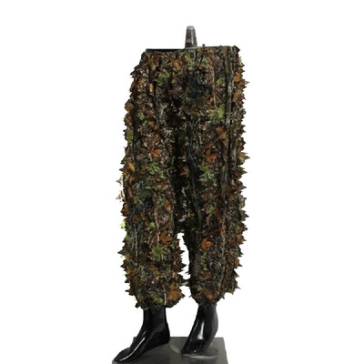 

Mens 3D Tactic Sniper Clothes Lightweight Hooded Camouflage Ghillie Leaf Suit Breathable Jungle Jacket & Pants Outdoor Hunt Gear