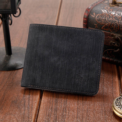 

Tailored Mens Canvas Wallet Retro Short Wallet Multi-Card Wallet Wild Casual Wallet