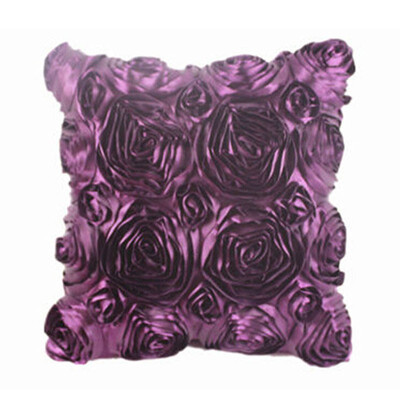 

〖Follure〗Fashion Floral Decorative Satin Throw Sofa Pillow Case Cushion Cover WH