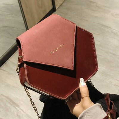 

Tailored Fashion Women Leather Crossbody Bag Candy Messenger Bag Chain Beach Bags