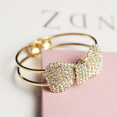 

Fashion Accessory 4045 Jewelry Wholesale Fashion Bracelet Luxury Queen Diamond Bow Bracelet