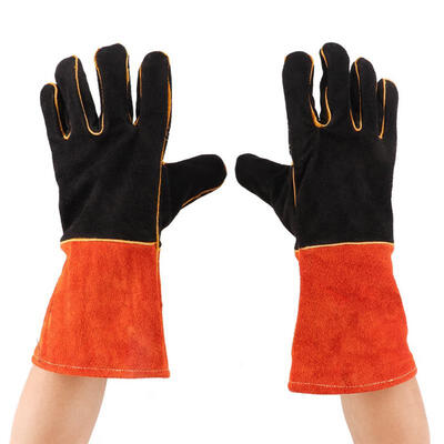 

Greensen Camping Heat Fire Resistant BBQ Gloves Cowhide Leather Restaurant Accessory