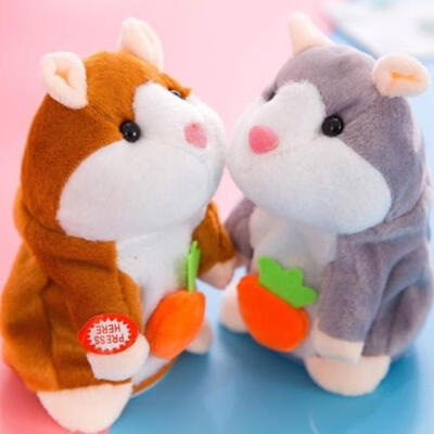 

Talking Hamster Mouse Records Speech Kids Cute Nod Mimicry Repeat Pet Toy Plush