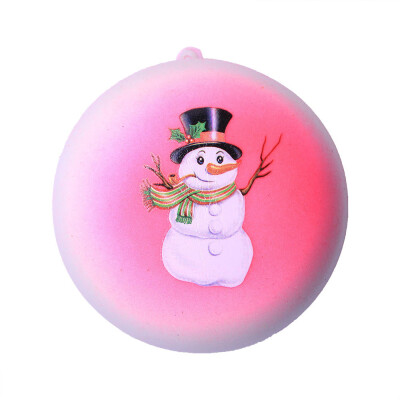 

Siaonvr Hot Christmas Snowma Bread Slow Rising Scented Relieve Stress Toy Key Pendant