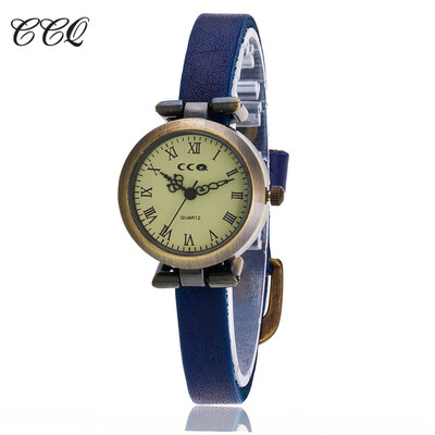 

CCQ Ladies Casual Leather Woman Watch Creative Vintage Quartz Wristwatches Clock Watches Reloj Mujer Dropshipping 533