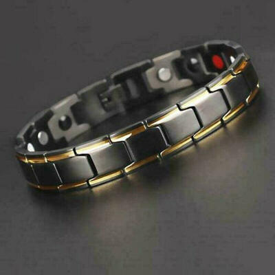 

2019 New Fashion Therapeutic Energy Healing Bracelet Stainless Steel Magnetic Bracelet