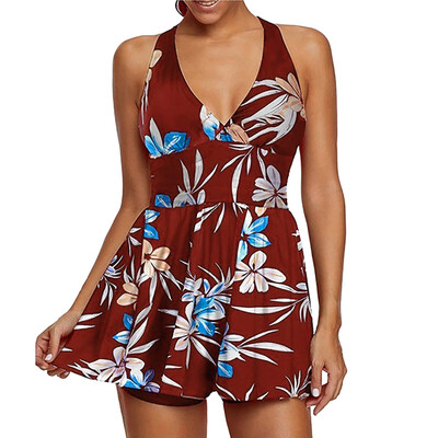 

Roseonmyhand Women 2 Piece Printed Tops Bottoms Bikini Set Swimsuits Swimwear