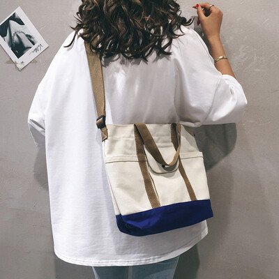 

Cloth bag female 2019 new Korean casual student canvas bag ins slung large capacity wild broadband shoulder bag
