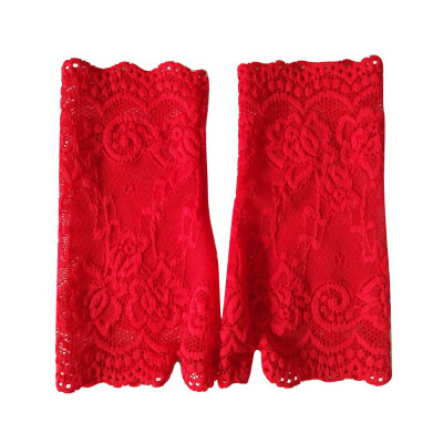 

Women Sexy Fingerless Lace Driving Sunscreen UV Protection Wedding Party Gloves