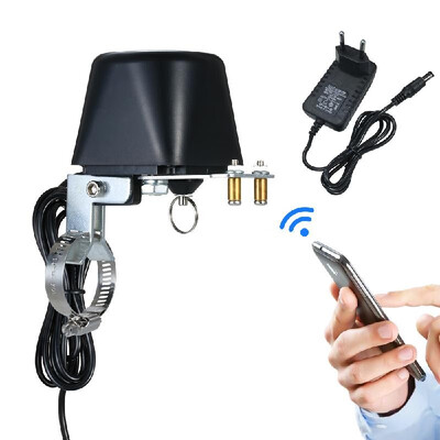 

Smart Wi-Fi Control Water Valve with Adjustable Mounting Bracket Wireless Electric Gas Valve Controller for iOS Android APP Contr