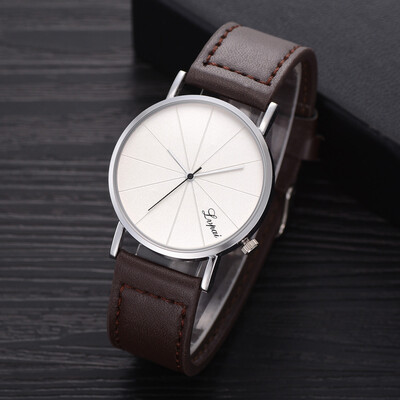 

Gobestart LVPAI Fashion Mens Leather Belt Analog Sport Quartz Wrist Watch