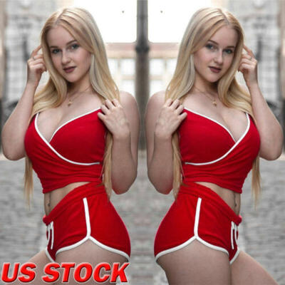 

Summer Women Tracksuit Tee Shirt &Short Pant Casual Jogging Yoga Sport Suit 2Pcs