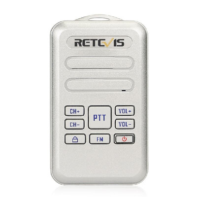 

Retevis RT20 Mini 2W FM Radio Two-way Handheld Intercom Rechargeable Walkie Talkie UHF 400-470MHz 16 Channels VOX PTT Civilian Lic