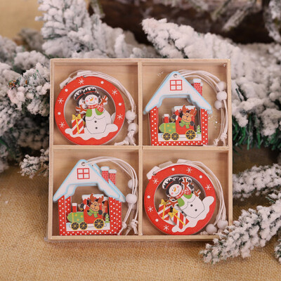 

Siaonvr 12PC Christmas Snowflakes Wooden Pendants Xmas Tree Ornaments Home Hanging Decor