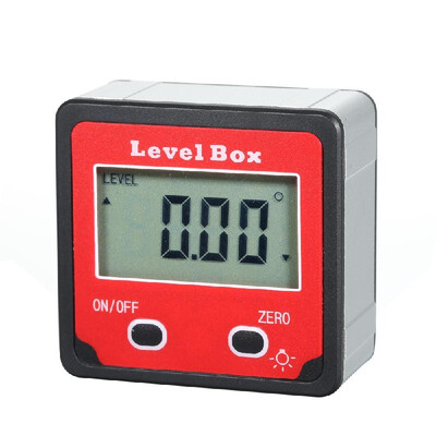 

Digital Display Level Box Angle Gauge Digital Inclinometer Aluminum Alloy Shell Electronic Protractor with Backlight 490° Measuri