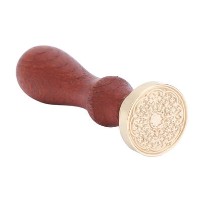 

Antique Plant Wood Handle Metal Sealing Wax Stamps DIY Craft Wax Seal Stamp