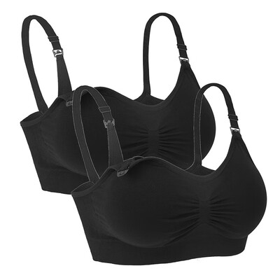 

iLoveSIA Nursing Bra Breathable Hit Hammer Full Cup Breastfeeding Bra-2P-70205596