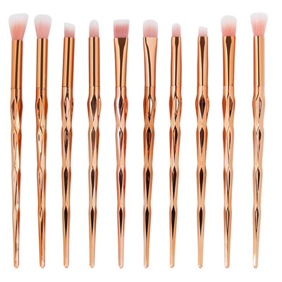 

10pcs Diomand Shape Makeup Brushes Pincel Set Eyes Shadow EyeLiner Concealer Powder Facial Cosmetic Brush Beauty Tool Kit