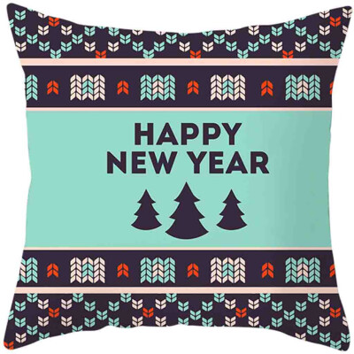 

Tailored 2020Merry Christmas Pillow Cases Cotton Linen Sofa Cushion Cover Home Decor