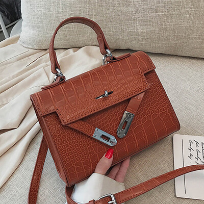 

Crocodile pattern bag women 2019 autumn new fashion Joker womens bag diagonal small shoulder handbag