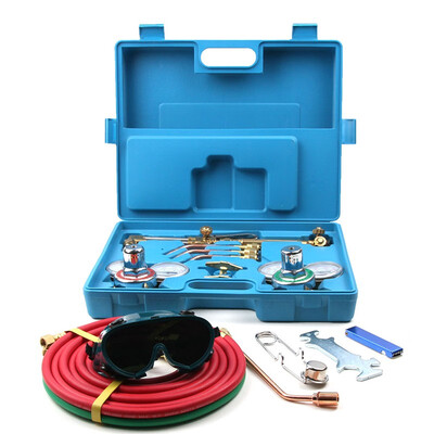 

Ktaxon Welding & Cutting Torch Kit Include Oxygen & Acetylene Pressure Regulator No0 2 4 Welding Nozzles heating Tip
