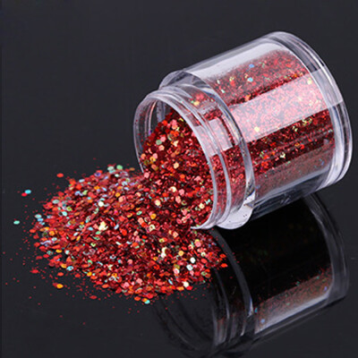 

Toponeto 10gBox Gold Sliver Nail Glitter Powder Shinning Nail Mirror Powder BU