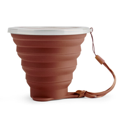 

270ML Collapsible Stretchy Travel Water Cup FDA Approved Silicone Foldable Folding Cup Outdoor Camping Sports Expandable Cup