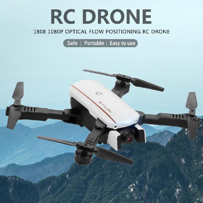 

1808 RC Drone with Camera 1080P Wifi FPV Optical Flow Positioning Gesture Photo Foldable Quadcopter for Beginner