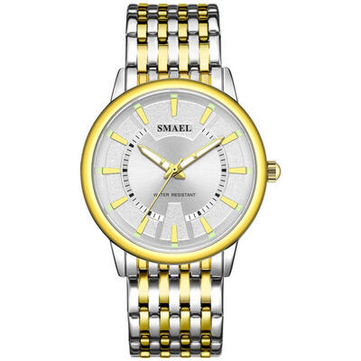 

SMAEL 9620 Casual Sports Watch Fashion Male Stainless Steel Wristwatch Waterproof Quartz Watches