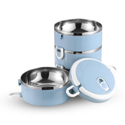 

0530 Portable Four Layer Stainless Steel Insulated Bento Lunch Box Leak Proof Lunch Box Stackable Lunch Box with Lid Four-Tier