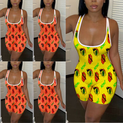 

Sexy Womens Sleeveless Clubwear Party Short Romper Jumpsuit Bodysuit Sportwear