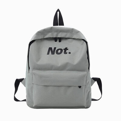 

Fashion Unisex Girls Boys Canvas Backpack Letter Print Bags Travel Rucksack