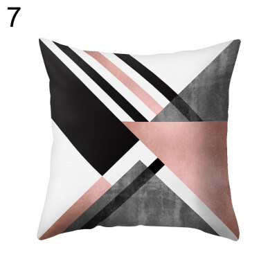 

Simple Geometry Square Cushion Cover Throw Pillow Case Home Sofa Car Bed Decor