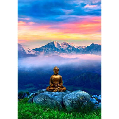 

5D DIY Full Drill Diamond Painting Buddha Statue Cross Stitch Mosaic Kits