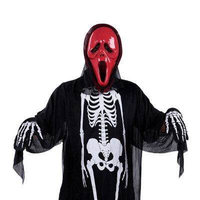 

Halloween Skeletons Set Masquerade Cosplay Props Skull Ghost Costume Zombie MaskBones Gloves for Adults Kids