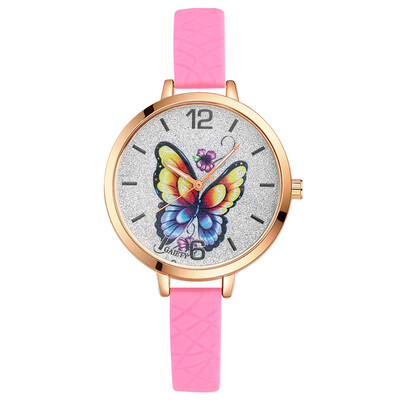 

Watch Butterfly Dial Quartz Watch GAIETY Brand Fashion Watch Silicone Strap