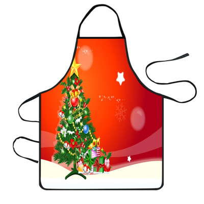 

Tailored Christmas Decoration Waterproof Apron Kitchen Aprons Dinner Party Apron