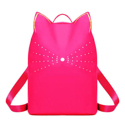 

Cat Shaped Waterproof Travel Backpacks Women Rhinestone Decor School Bags