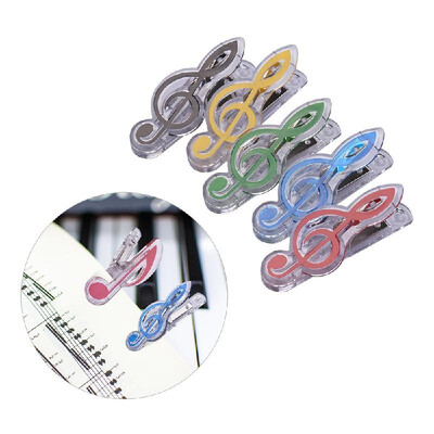 

Music Clip Piano Book Page Clip Treble Clef Clips Bookmarks Accessories 5 Pack