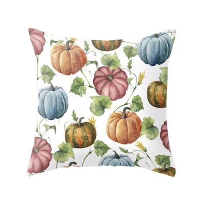 

Halloween Pumpkin Cushion Cover Peach Velvet Throw Pillow Cover Decorative Pillowcase Holiday Sofa Chair Car Bed Decoration