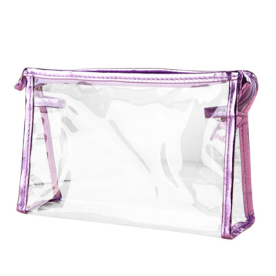 

〖Follure〗1X Clear Transparent Plastic PVC Travel Cosmetic Make Up Toiletry Bag Zipper