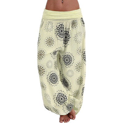 

Tailored Women High Waist Print Floral Wide Leg Pants