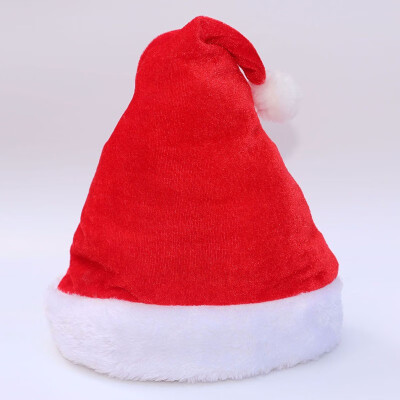 

Christmas Gift Decoration Upscale Child AdultChristmas Hat Short Plush Christmas Hat