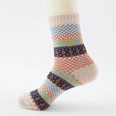 

Winter Thick Warm Stripe Wool Socks Casual Calcetines Hombre Sock Business Male Socks